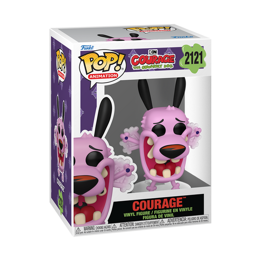 Courage Funko Pop! #2121 stock photo in-box from Courage the Cowardly Dog