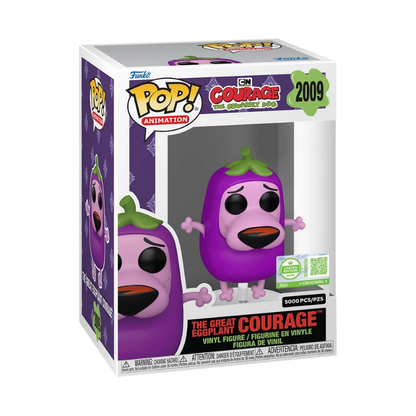 Courage the Cowardly Dog The Great Eggplant Courage Entertainment Earth Exclusive Funko Pop Packaging