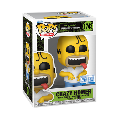 Funko Pop! The Simpsons Treehouse of Horror Crazy Homer #1743 Funko Pop box packaging front view