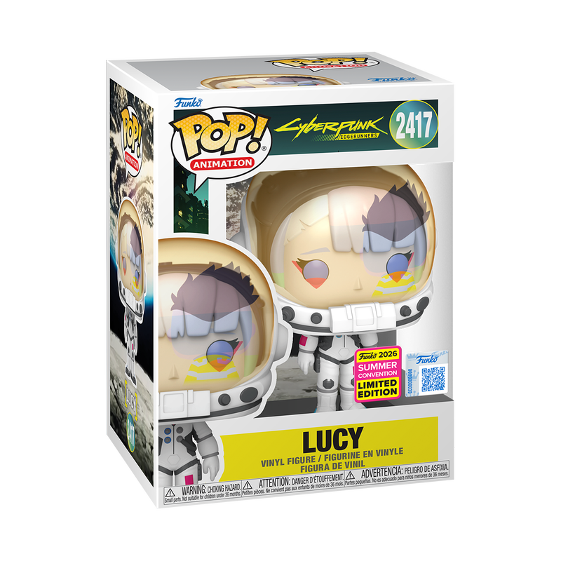 Lucy Funko Pop! #2417 San Diego Comic-Con Shared stock photo in-box from Cyberpunk: Edgerunners