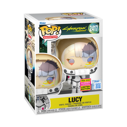 Lucy Funko Pop! #2417 San Diego Comic-Con Shared stock photo in-box from Cyberpunk: Edgerunners