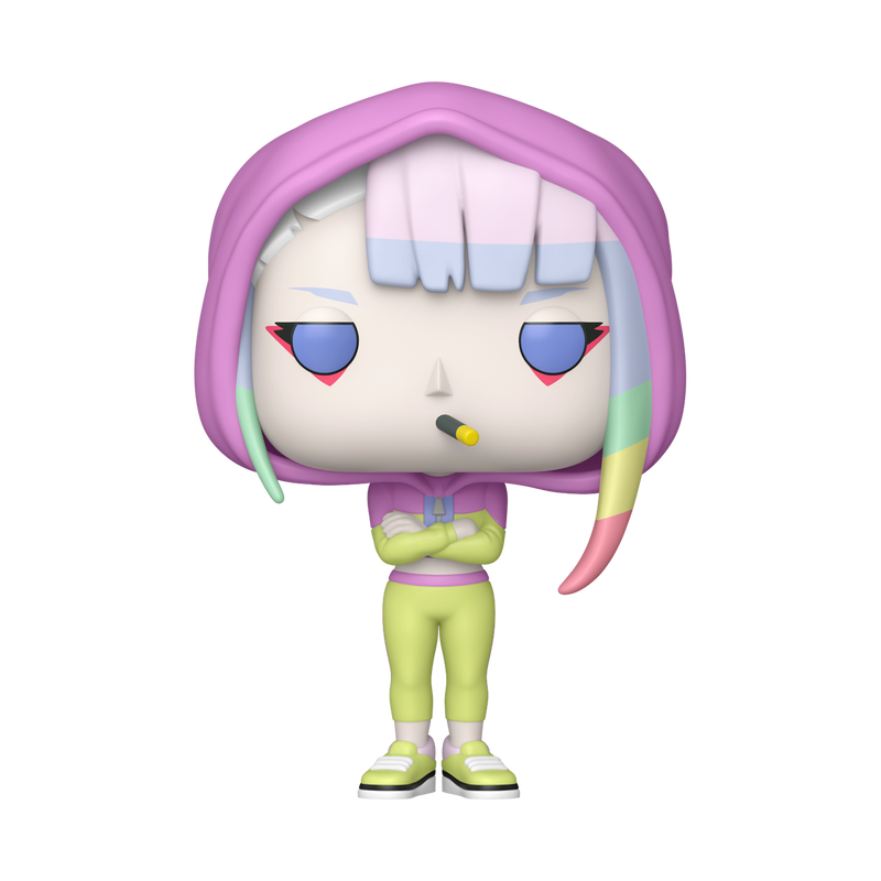 Lucy in Hoodie Funko Pop! #2416 Exclusive stock photo out-of-box from Cyberpunk Edgerunners