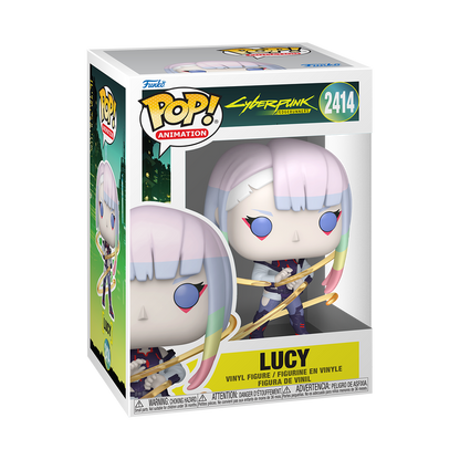 Lucy with Monowire Funko Pop! #2414 stock photo in-box from Cyberpunk Edgerunners