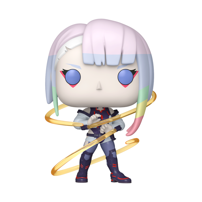 Lucy with Monowire Funko Pop! #2414 stock photo out-of-box from Cyberpunk Edgerunners