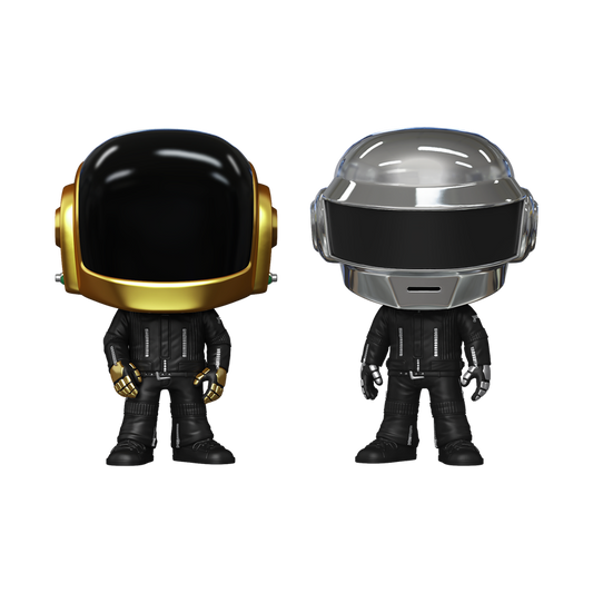 Daft Punk Alive 2-Pack Exclusive Funko Pop! stock photo out-of-box featuring Thomas Bangalter and Guy-Manuel de Homem-Christo