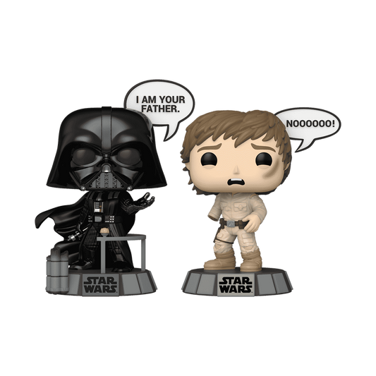 Darth Vader and Luke Skywalker 2 Pack Star Wars Funko Pop Figure Holding Lightsaber 
