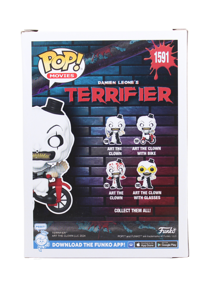 David Howard Thornton Signed Terrifier Art the Clown Funko Pop Figure Back