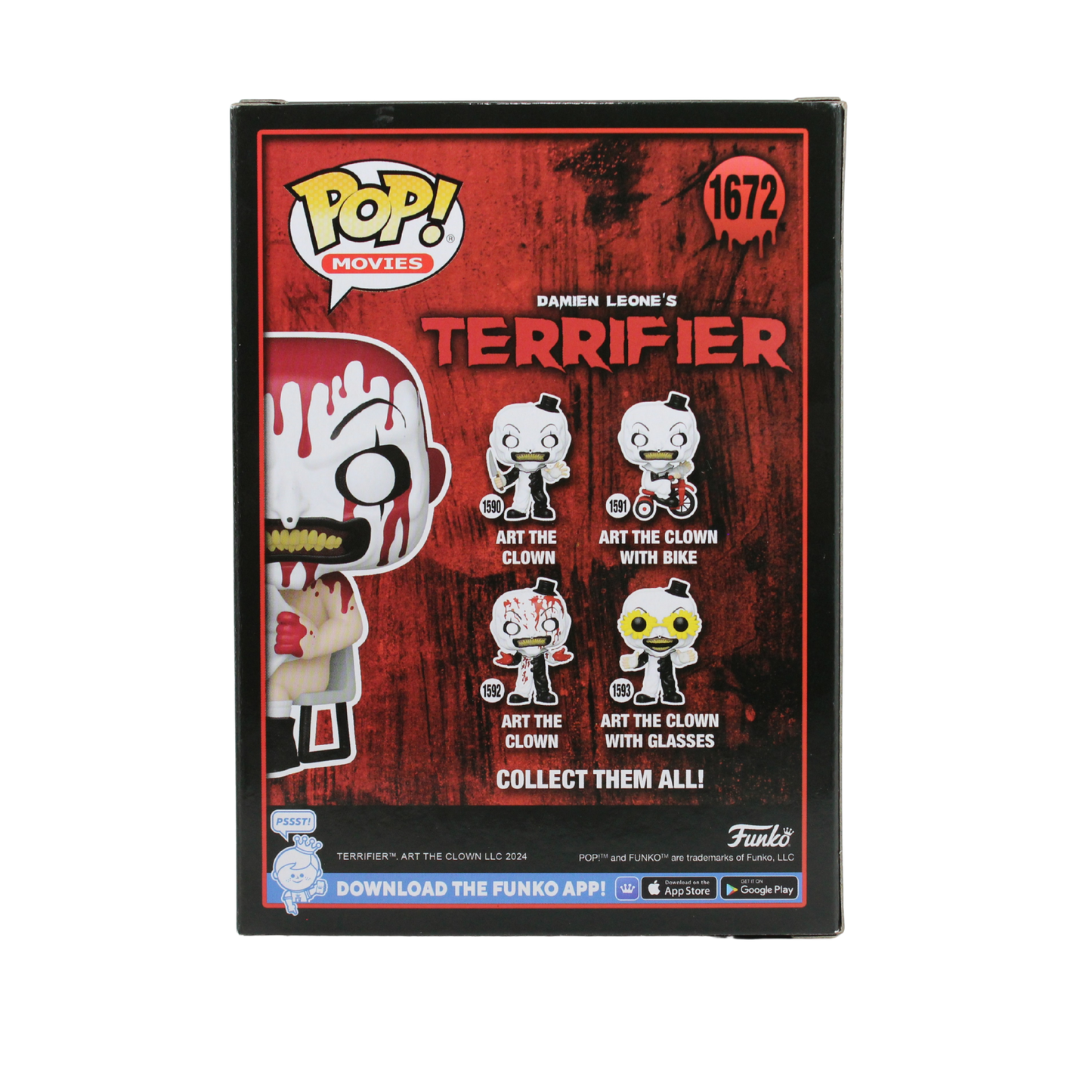 David Howard Thornton Signed Terrifier Art the Clown Hot Topic Scare Fair Funko Pop Figure Back
