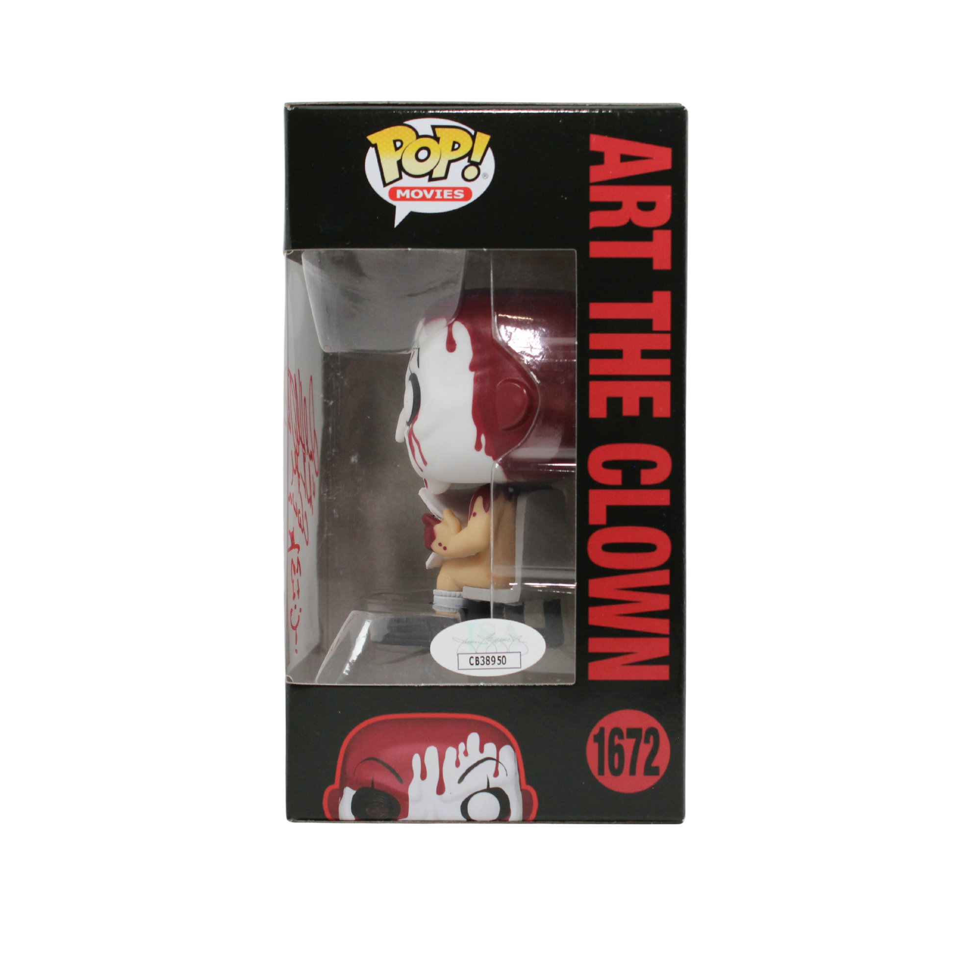David Howard Thornton Signed Terrifier Art the Clown Hot Topic Scare Fair Funko Pop Figure Right Side