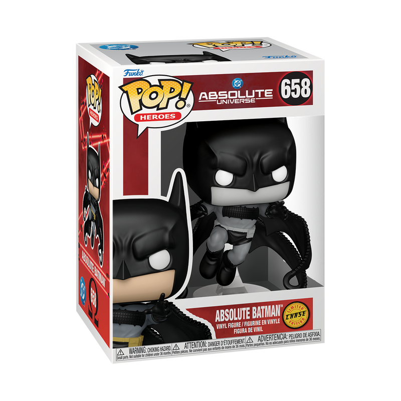 Absolute Batman Funko Pop! #658 Chase stock photo in-box from DC Absolute Universe
