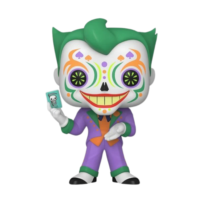 DC Super Heroes The Joker Funko Pop Figure Holding Card