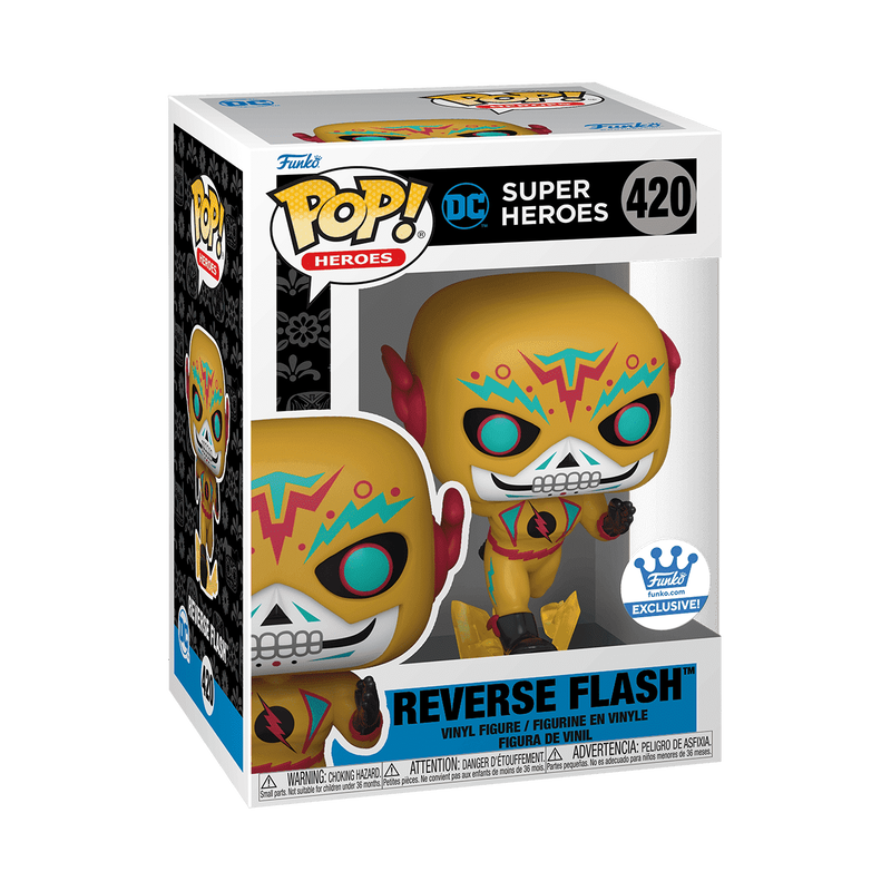 DC Super Heroes Reverse Flash Exclusive Funko Pop Packaging