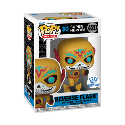 DC Super Heroes Reverse Flash Exclusive Funko Pop Packaging
