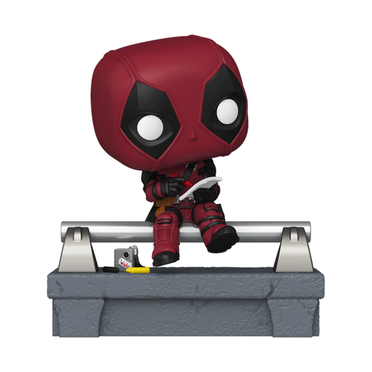 Deadpool on Bridge Funko Pop! #1580 April Pool's Day stock photo out-of-box Deadpool