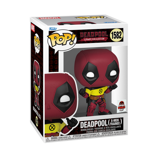 Deadpool X-Men Trainee Funko Pop! #1582 April Pool's Day stock photo in-box Deadpool
