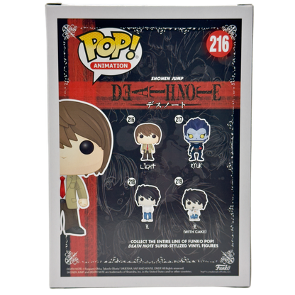 Back of box for Light Funko Pop! #216 signed by Brad Swaile