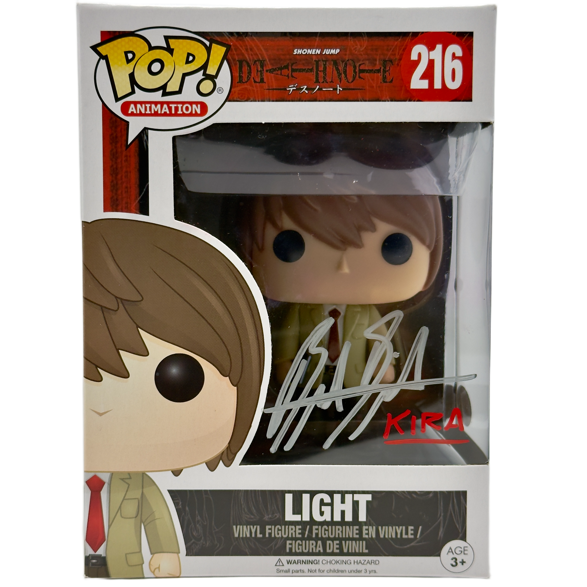 Light Funko Pop! #216 signed by Brad Swaile front in-box photo