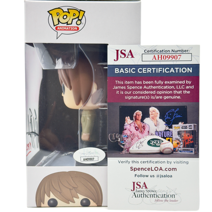 Right side of box for Light Funko Pop! #216 signed by Brad Swaile