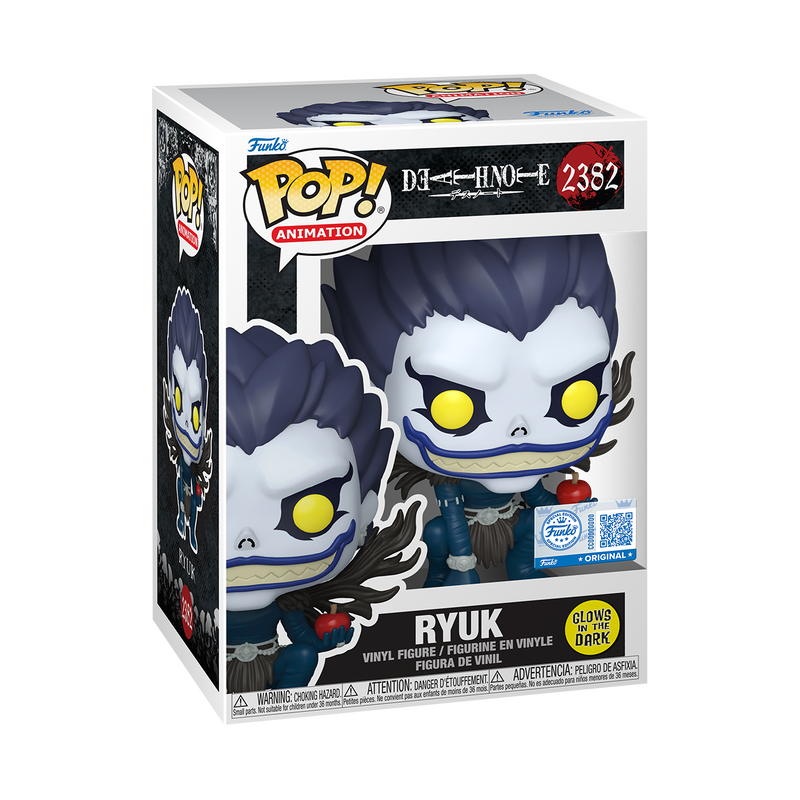 Ryuk Funko Pop! #2382 Entertainment Earth Exclusive Glow stock photo in-box from Death Note