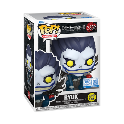 Ryuk Funko Pop! #2382 Entertainment Earth Exclusive Glow stock photo in-box from Death Note