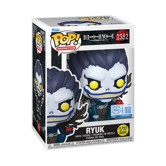 Ryuk Funko Pop! #2382 Entertainment Earth Exclusive Glow stock photo in-box from Death Note