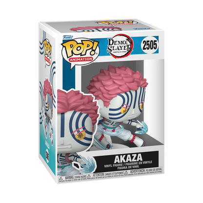 Akaza Fist Fight Funko Pop! #2505 stock photo out-of-box from Demon Slayer