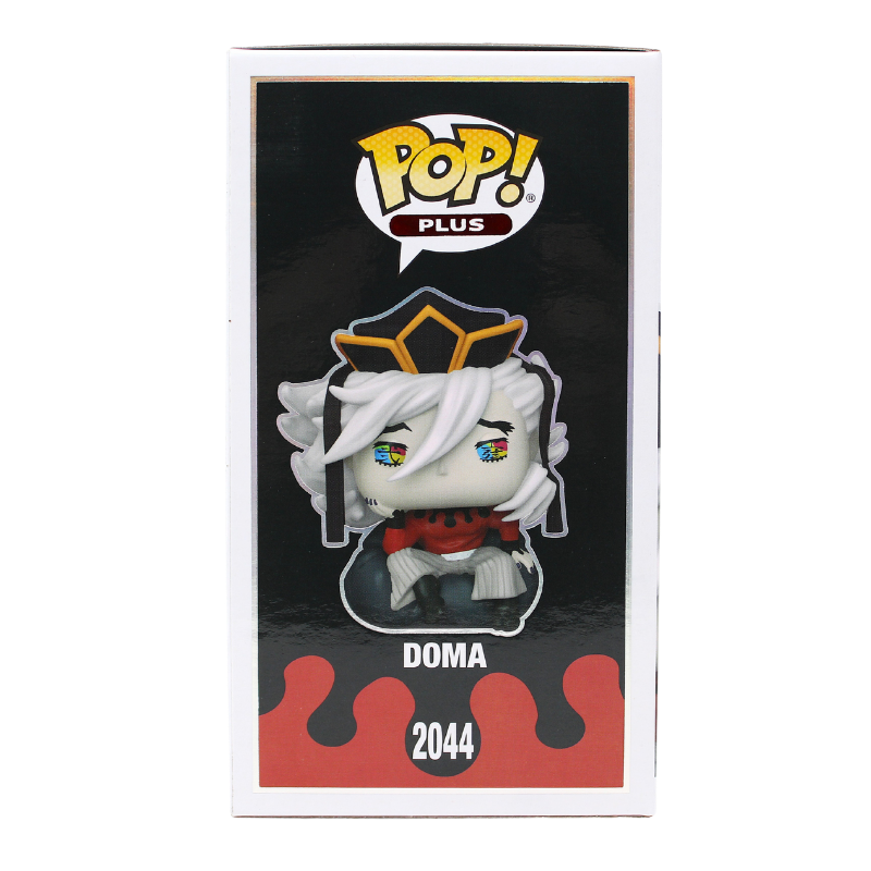 Funko Pop! Demon Slayer Doma #2044 signed by Stephen Fu with PSA Certified authentication, left side of box.
