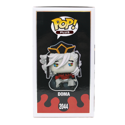 Funko Pop! Demon Slayer Doma #2044 signed by Stephen Fu with PSA Certified authentication, left side of box.