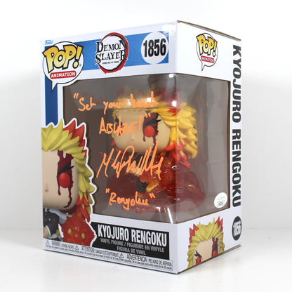 Kyojuro Rengoku Funko Pop #1856 signed right side figure view
