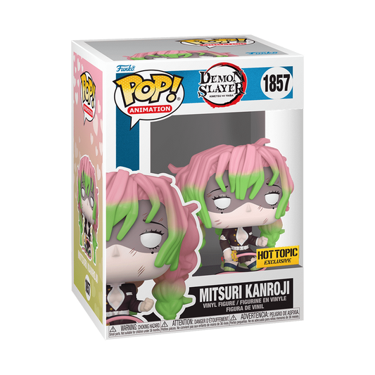 Mitsuri Kanroji Battle Damaged Funko Pop! #1857 Hot Topic Exclusive stock photo in-box from Demon Slayer
