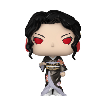 Muzan Kibutsuji Metallic Funko Pop! #2196 Emerald City Comic Con Official Convention Sticker stock photo out-of-box from Demon Slayer