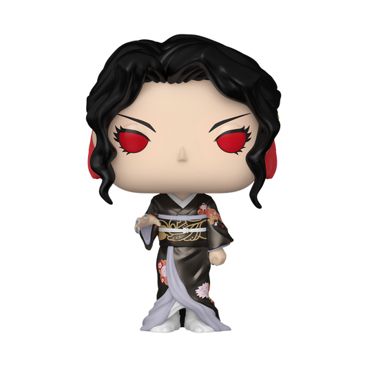 Muzan Kibutsuji Metallic Funko Pop! #2196 Emerald City Comic Con Official Convention Sticker stock photo out-of-box from Demon Slayer