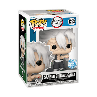 Sanemi Shinazugawa Funko Pop! #1253 Special Edition stock photo in-box from Demon Slayer