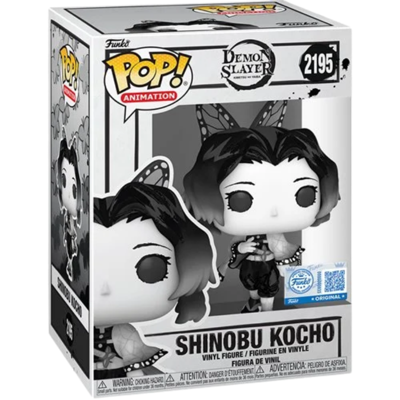 Shinobu Kocho Funko Pop! #2195 Sumi-Ink Entertainment Earth Exclusive stock photo in-box from Demon Slayer