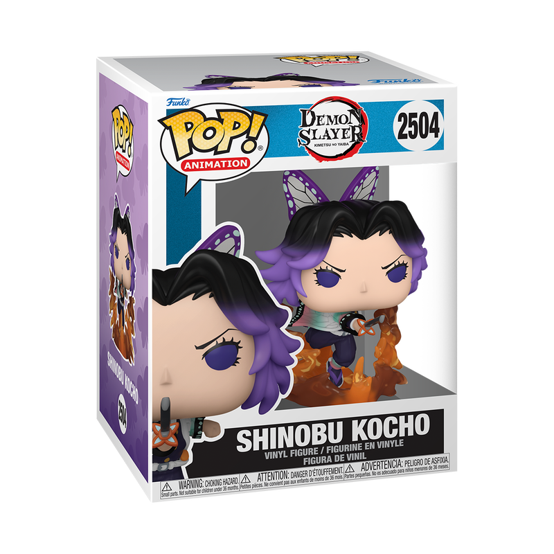Shinobu Kocho Premium Funko Pop! #2504 stock photo in-box from Demon Slayer