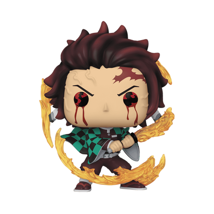 Demon Slayer Tanjiro Kamado Sun Breathing Funko Pop Figure Holding Sword