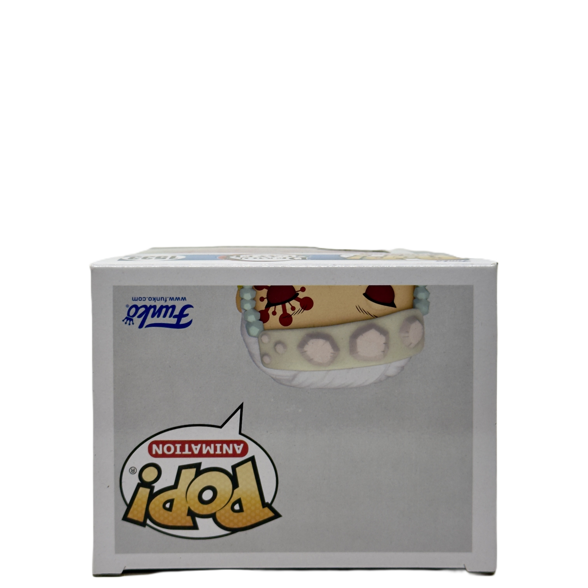 Top of box for Tengen Uzui Funko Pop! #1533 Chase signed by Ray Chase with PSA authentication