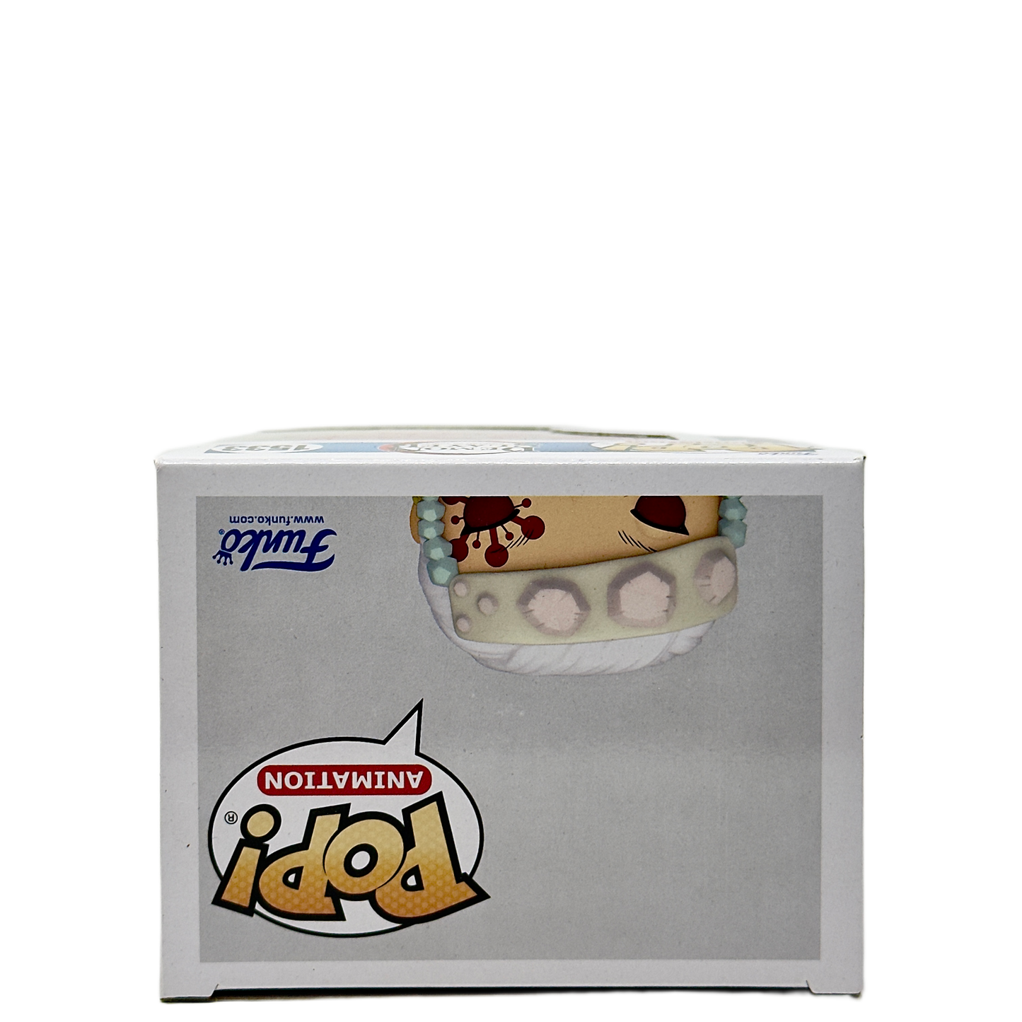 Top of box for Tengen Uzui Funko Pop! #1533 Chase signed by Ray Chase with PSA authentication