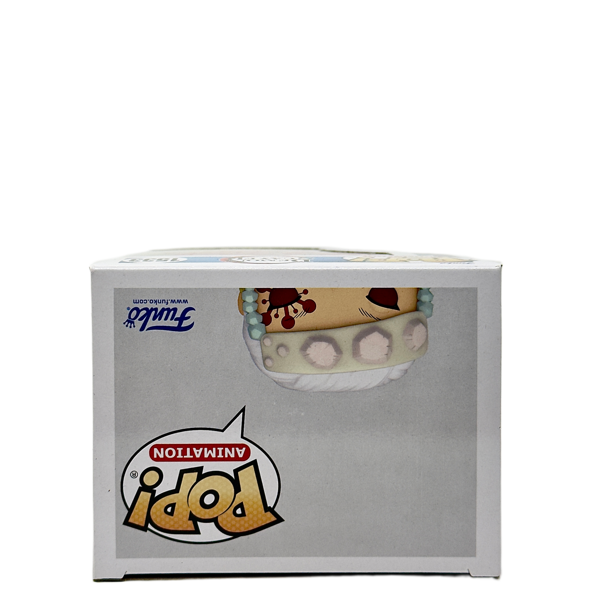 Top of box for Tengen Uzui Funko Pop! #1533 Chase signed by Ray Chase with PSA authentication