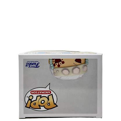 Top of box for Tengen Uzui Funko Pop! #1533 Chase signed by Ray Chase with PSA authentication