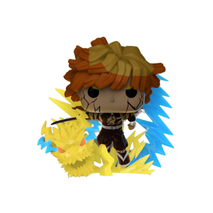 Zenitsu Agatsuma Funko Pop! #2502 Glow Chase stock photo out-of-box from Demon Slayer