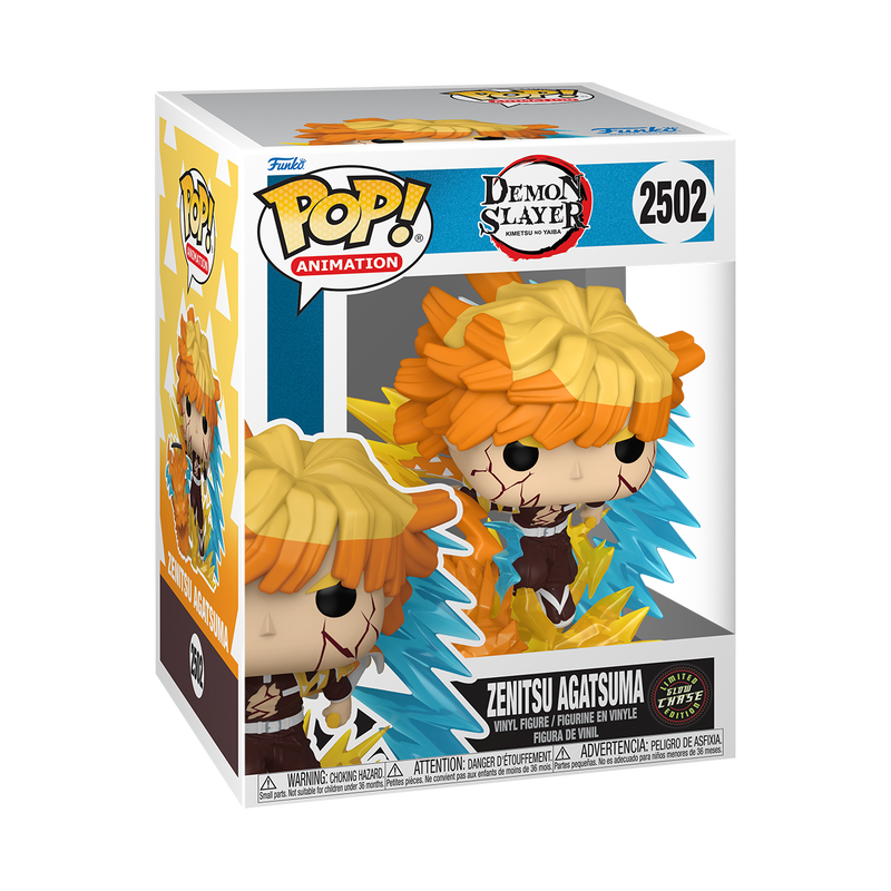 Zenitsu Agatsuma Premium Funko Pop! #2502 stock photo in-box from Demon Slayer