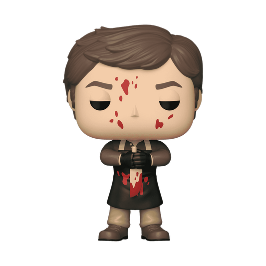 Dexter Morgan Bloody Funko Pop! #1697 Exclusive stock photo out-of-box from Dexter