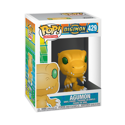 Agumon Funko Pop! #429 stock photo in-box from Digimon