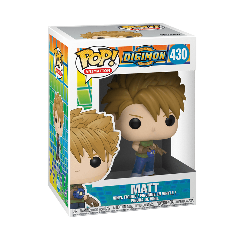 Matt Funko Pop! #430 stock photo in-box from Digimon
