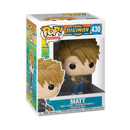Matt Funko Pop! #430 stock photo in-box from Digimon