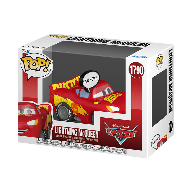 Lightning McQueen Kachow Funko Pop! #1790 stock photo in-box from Disney Pixar Cars