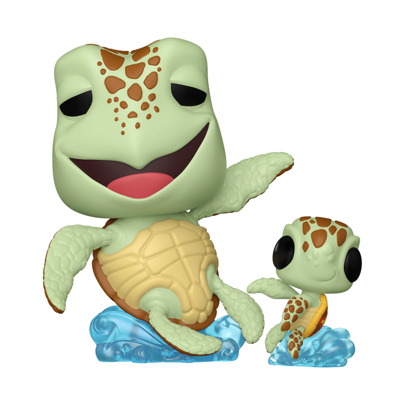 Crush with Squirt Funko Pop! #1813 stock photo out-of-box from Disney Pixar Finding Nemo