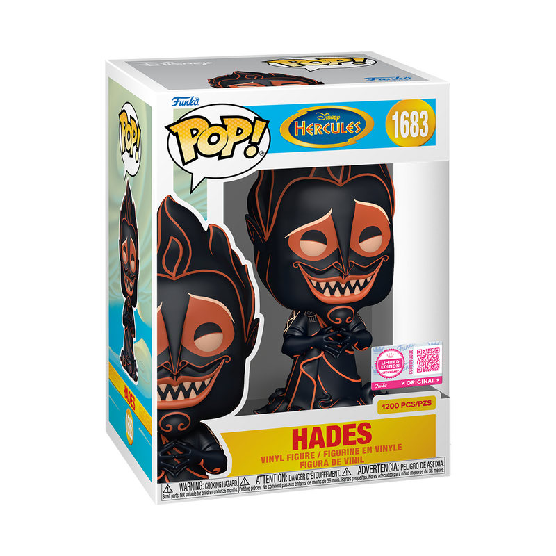 Hades Funko Pop! #1683 Pottery Deco stock photo in-box Disney Hercules
