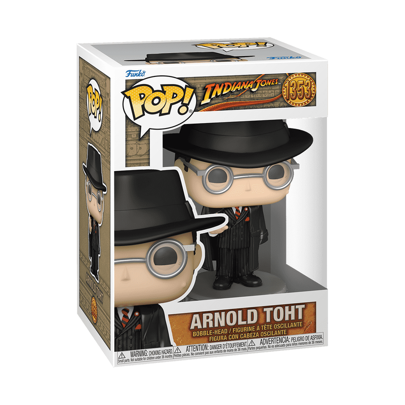 Arnold Toht Funko Pop! #1353 stock photo in-box from Disney Indiana Jones